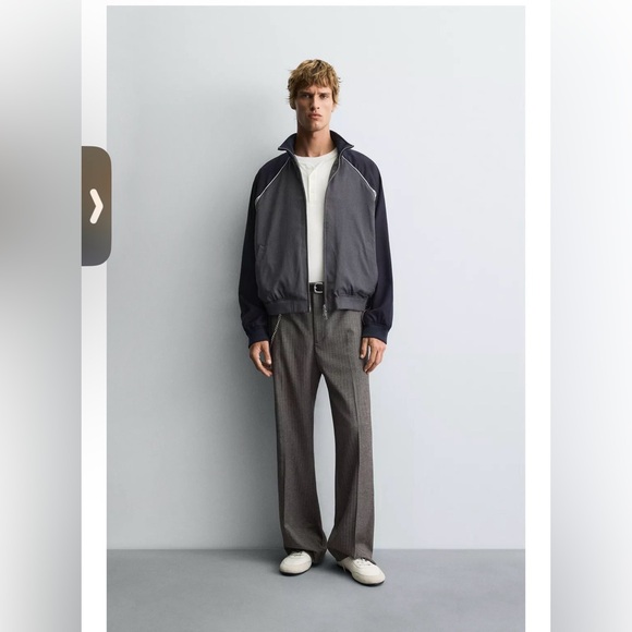 Zara Men’s Color Block Contrast Jacket - Picture 3 of 12